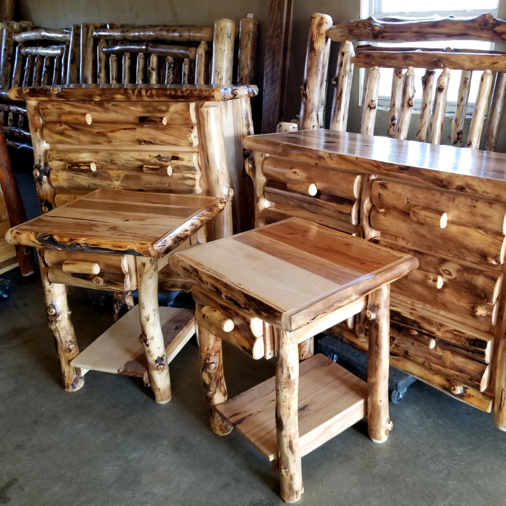 Old Farm Amish Furniture – Log Bedroom Furniture